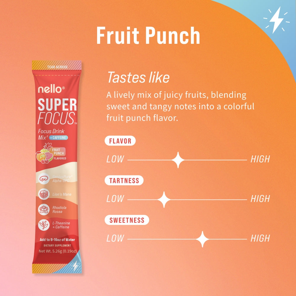 Nello Superfocus Energy and Focus Drink !